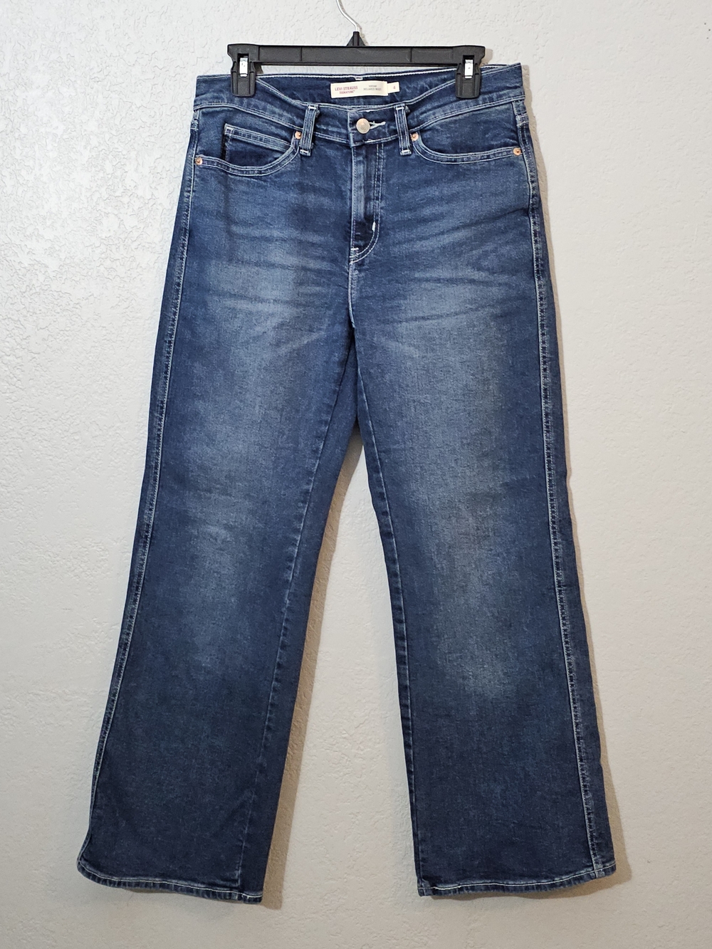 Levi Strauss Signature Vintage Relaxed Boot Jeans Womens 4 Dark Wash